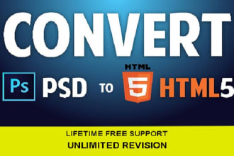 convert psd to html psd to bootstrap sketch to html xd to html