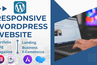 responsive website creation using elementor pro, divi, wp bakery