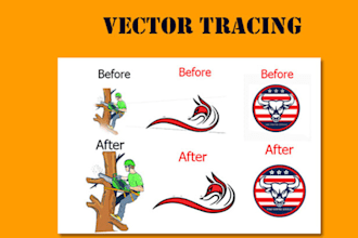 recreate vector tracing, vector logo ,tracing, illustration