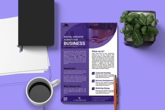 flier folder dl one pager flyer design job hiring in 5hours