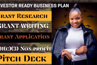 write a unique grant proposal, business plan, 501c3 for nonprofit