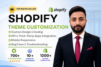 do shopify theme customization or custom coding