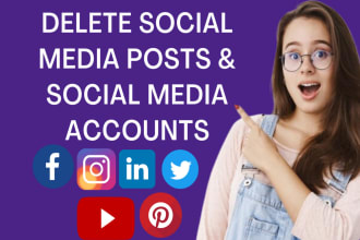 delete and archive social media posts, videos,tweets,pins