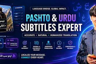 add pashto and urdu subtitles to your video