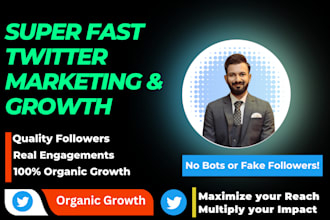 do twitter x marketing and promotion with organic growth perfectly