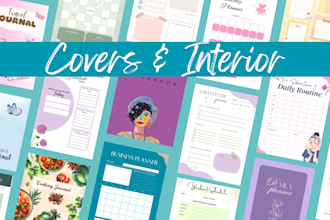 do custom planners daily, monthly, yearly and journal for etsy kdp