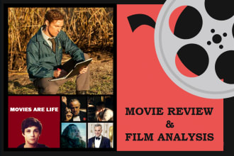 write movie review and film analysis