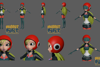 create low poly models and textures for games and animation