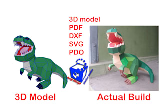 design geometric 3d models and templates for 3d papercraft