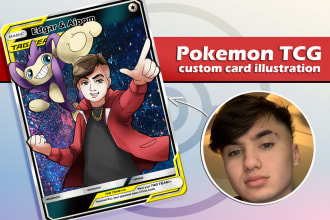 draw you a custom tcg pokemon card