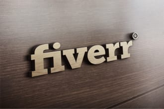 put your LOGO or text on realistic 3D wood