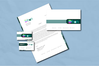 design modern and professional business card and letterhead