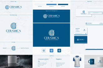 design your logo, brand identity, brand style guide or branding kit