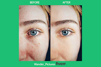 do realistic and natural skin retouching photoshop editing