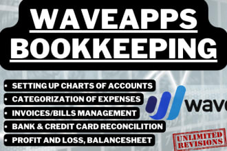perform bookkeeping using the wave accounting software