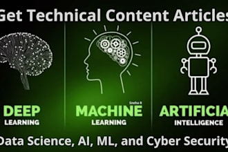 write technical articles on data science, ai, ml, security
