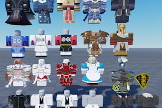 create custom 3d roblox armor and clothing