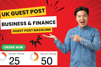 publish business and finance article with UK guest post backlink
