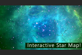craft an interactive star map or solar system for you