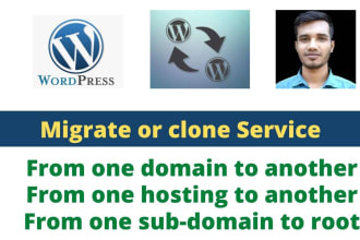 backup, migrate, clone, move, transfer wordpress website in 6 hours