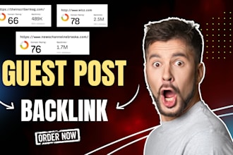 write and publish a news article with a guest post backlink