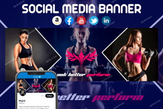 design facebook cover,social media header or youtube banner