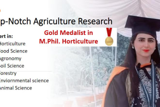 write agriculture and horticulture research articles and blogs