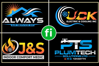 do plumbing heating hvac cooling and air conditioning logo
