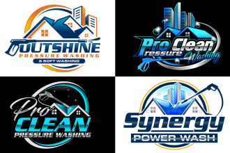do modern junk removal and pressure washing logo within 12 hours