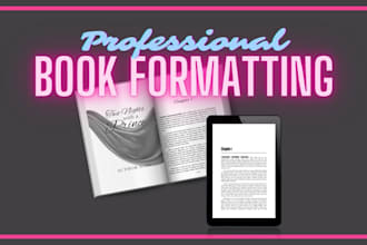 professional book design, layout and formatting