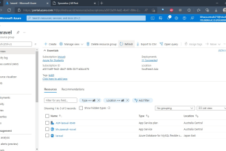 be your devops in azure to deploy laravel