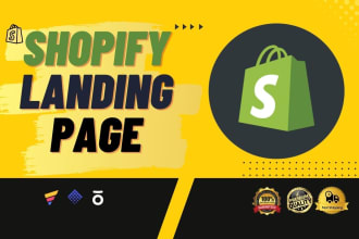 design shopify landing page by pagefly, shogun or gempages