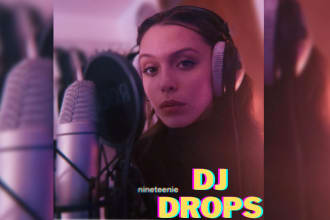 record your female dj drops
