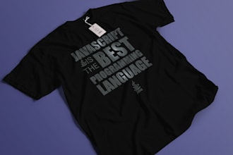 create an amazing vintage tshirt design and typography