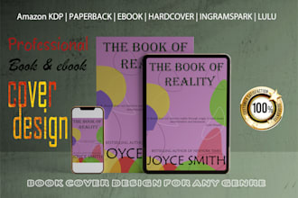 design a professional book cover and ebook cover