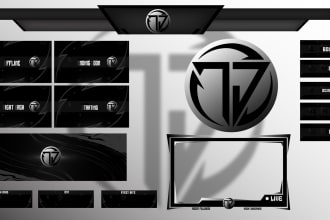 create best twitch overlay and logo for your stream