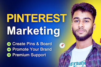 be your professional pinterest marketing manager as a social media manager