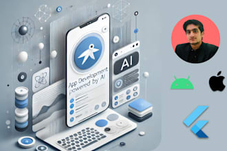 be your ai flutter developer and build android, ios and web app