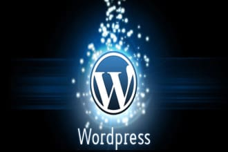 install your wordpress template and edit it