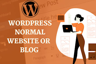 design unique wordpress blog or normal website