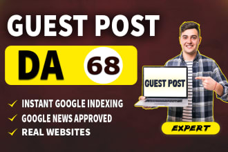write and submit dofollow guest post backlinks on da 60 plus sites