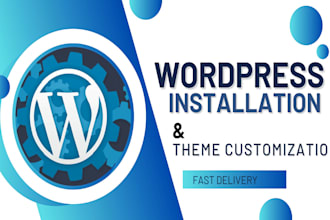 install wordpress and import theme