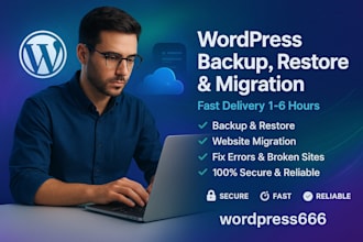 manually backup and restore your wordpress site