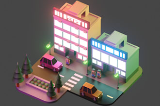 create unique 3d model for products, games and animations