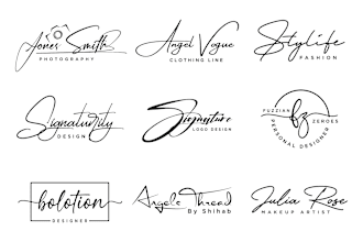 design signature, handwriting, scripted, cursive, handwritten logo
