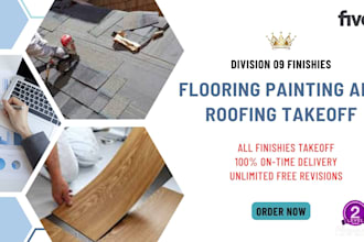 do flooring, painting and roofing material takeoff and cost estimation