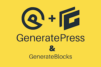 build wordpress website with generatepress theme