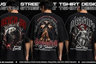 design trendy urban style streetwear t shirt