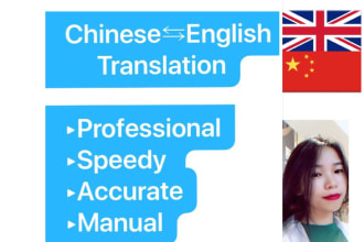 translate between  chinese and english professionally