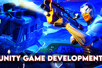 design and develop 2d, 3d games in unity for you
